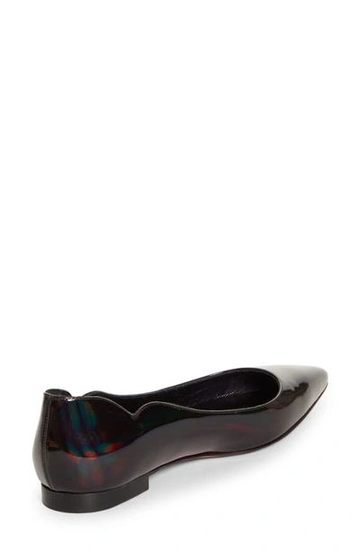 Shop Christian Louboutin Hot Chickita Pointed Toe Flat In Black/ Lin Black