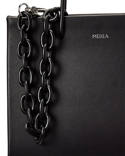 Shop Medea Leather Tote In Black
