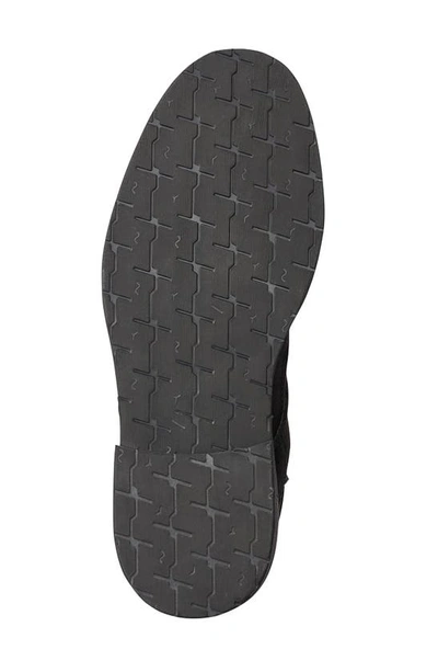 Karl Lagerfeld Faux Shearling Lined Double Buckle Boot In Black