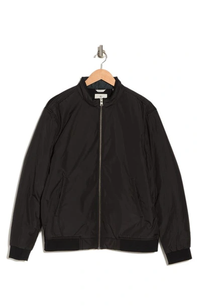 Construct Hybrid Bomber Jacket In Black