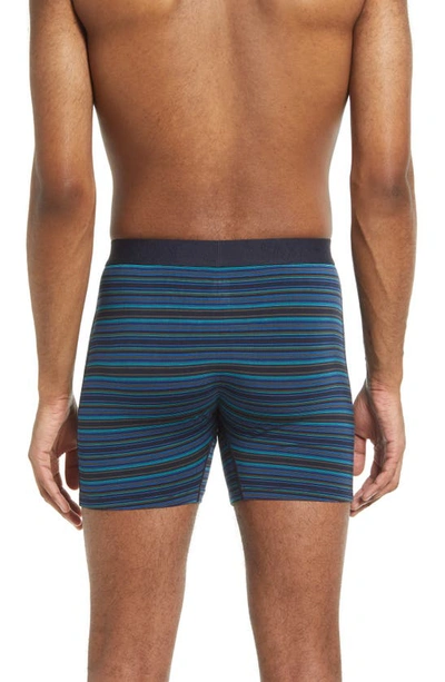 Shop Saxx Ultra Super Soft 2-pack Relaxed Fit Boxer Briefs In Mirage Stripe/ Navy