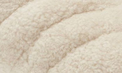 Olukai Pupu Mua Genuine Shearling Scuff Slipper In Tapa/ Tapa