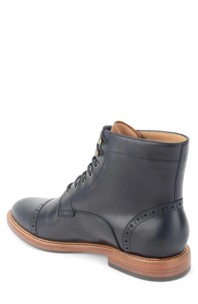 Shop Warfield & Grand Woodlands Brogue Boot In Black