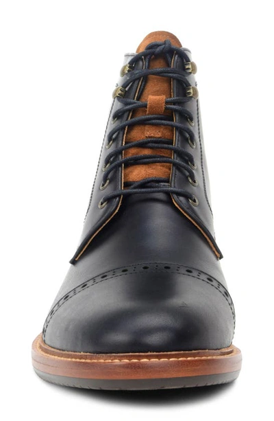 Shop Warfield & Grand Woodlands Brogue Boot In Black