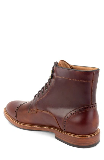 Shop Warfield & Grand Woodlands Brogue Boot In Chestnut