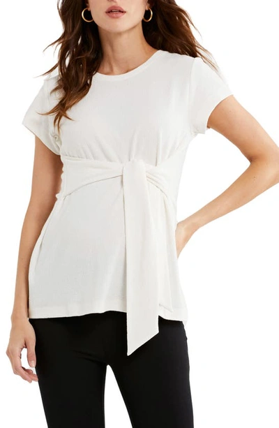 Shop A Pea In The Pod Tie Front Maternity Top In White