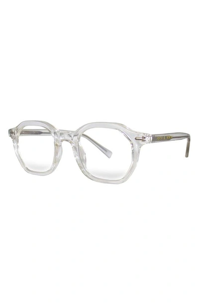 Fifth & Ninth Cameron 48mm Round Blue Light Blocking Glasses In Clear/ Clear