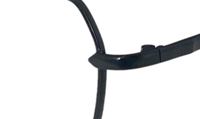 Fifth & Ninth Loki 51mm Geometric Blue Light Blocking Glasses In Black/ Clear