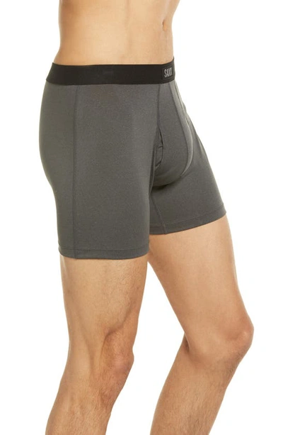 Shop Saxx Daytripper 3-pack Slim Fit Boxer Briefs In Blk/ Graphite Htr/ Grey Htr