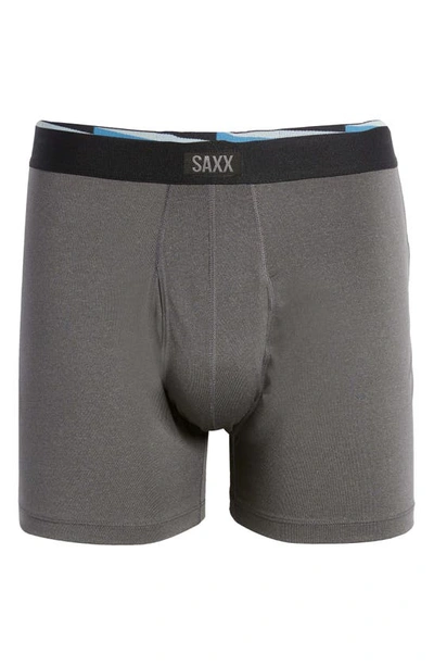 Shop Saxx Daytripper 3-pack Slim Fit Boxer Briefs In Blk/ Graphite Htr/ Grey Htr