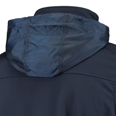 Shop Dunbrooke Navy New England Patriots Circle Zephyr Softshell Full-zip Jacket