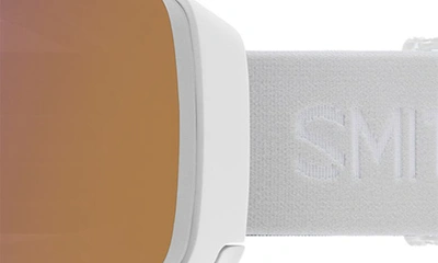 Shop Smith 4d Mag™ 155mm Special Fit Snow Goggles In White Vapor / Rose Gold