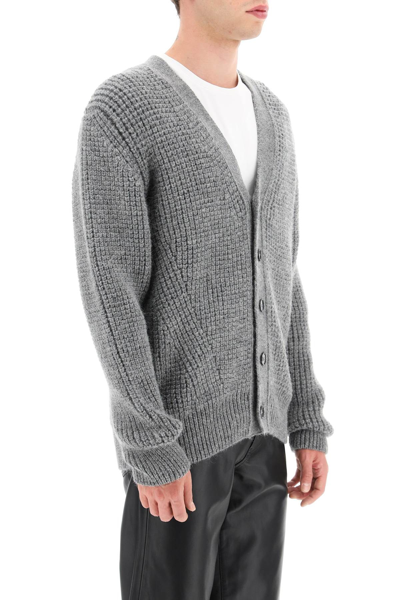 Shop Sunflower 'john' Wool And Alpaca Cardigan In Grey