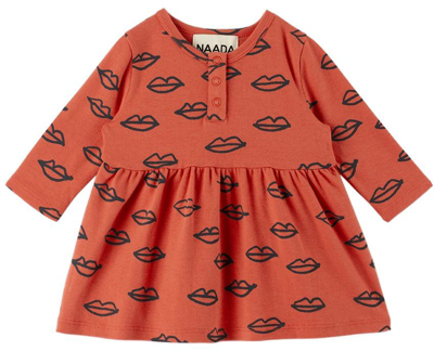 Shop Nadadelazos Baby Red Lips Dress In Lip Red