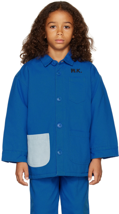 Shop Wildkind Kids Indigo Aaron Worker Jacket