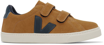 Shop Veja Kids Tan Suede Esplar Sneakers In Camel_nautico