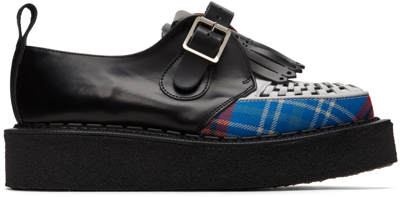 Shop Charles Jeffrey Loverboy Black George Cox Edition Creeper Monkstraps In Mulcol Multicoloured