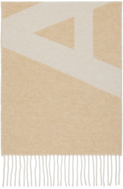 Apc Beige Malo Scarf In Cab Camel