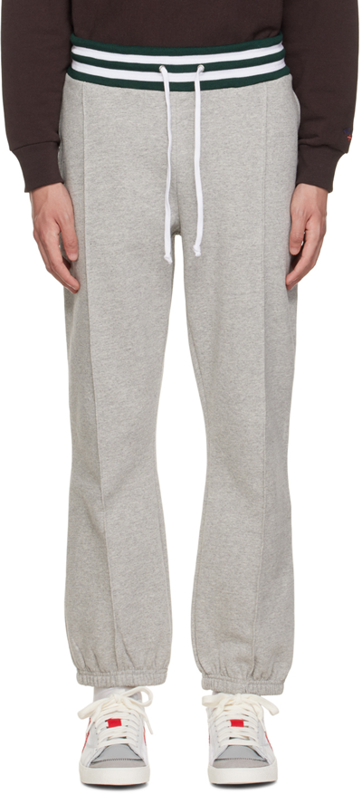 Shop Noah Gray Track Lounge Pants In Hgy Heather Grey