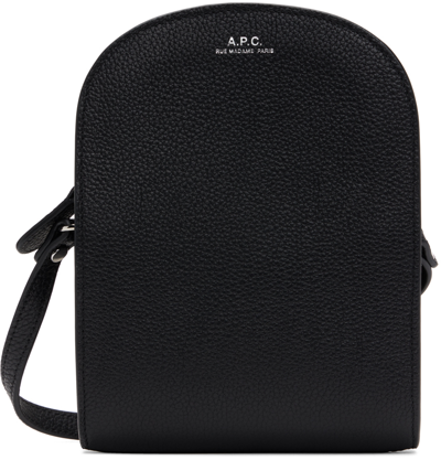 Shop Apc Black Demi-lune Pouch In Lzz Black