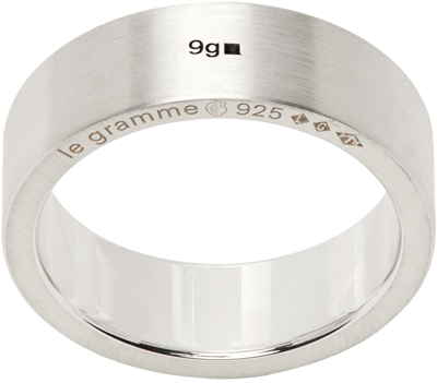 Shop Le Gramme Silver 'la 9 Grammes' Ribbon Ring