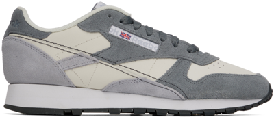 Shop Reebok Gray & Off-white Make It Yours Sneakers In Cold Grey 5/cold Gre