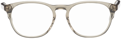 Givenchy Green Oval Glasses In Shiny Light Green