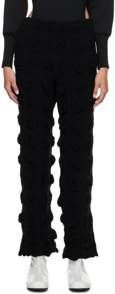 Shop Issey Miyake Black Farmland Lounge Pants In 15 Black