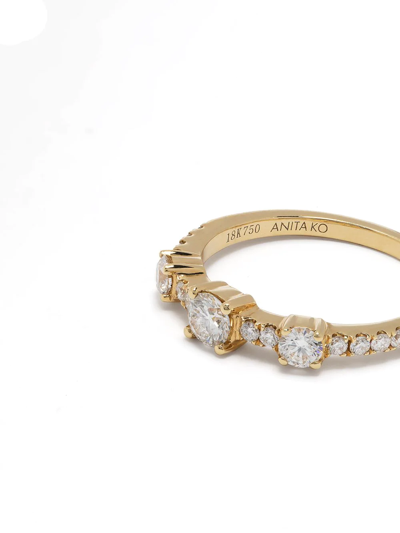 Anita Ko 18kt Yellow Gold Collins Diamond Ring In Gold