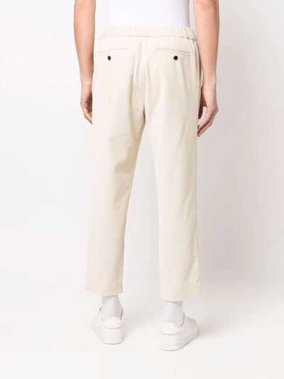 Ami Alexandre Mattiussi Drawstring-waist Corduroy Trousers In Neutrals