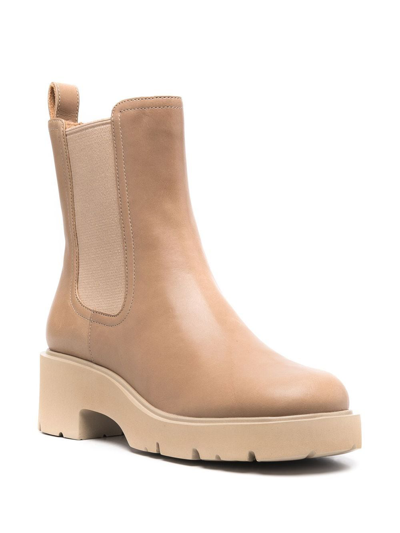 Camper Elasticated Side-panel Boots In Neutrals