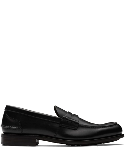Shop Church's Pembrey Penny Loafers In Black