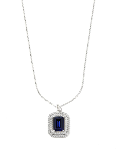 Shop Hatton Labs Sterling Silver Topaz And Crystal Necklace