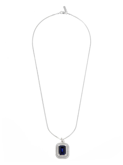 Shop Hatton Labs Sterling Silver Topaz And Crystal Necklace