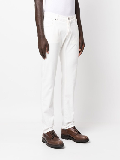 Shop Moorer Straight-leg Jeans In White