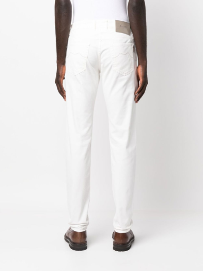 Shop Moorer Straight-leg Jeans In White