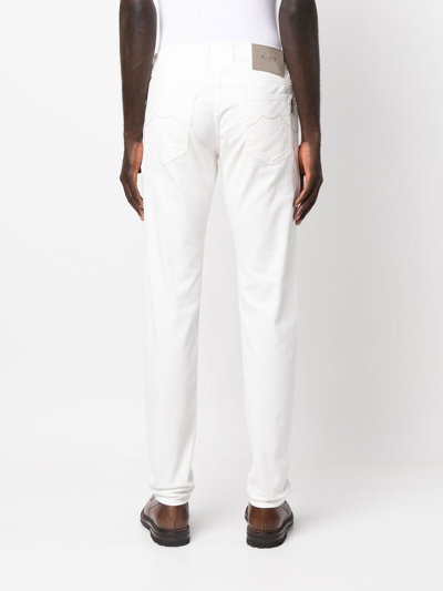 Moorer Straight-leg Jeans In White