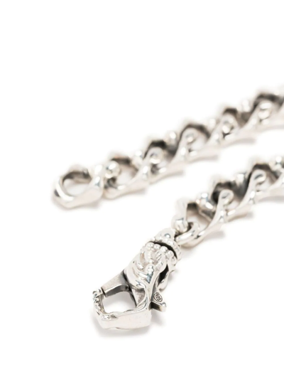 Shop Emanuele Bicocchi Sharp Chain-link Necklace In Silver