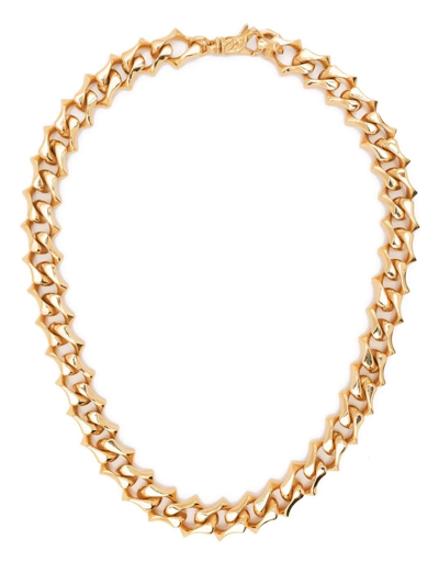 Shop Emanuele Bicocchi Sharp Chain-link Necklace In Gold