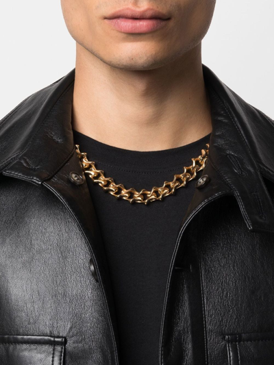 Shop Emanuele Bicocchi Sharp Chain-link Necklace In Gold