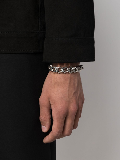 Emanuele Bicocchi Sharp Link Chain Bracelet In Silver