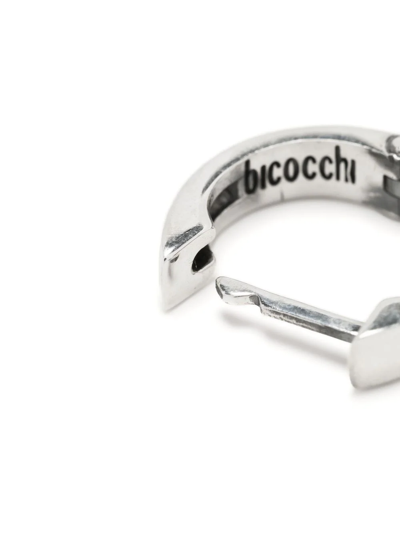 Shop Emanuele Bicocchi Single Huggie Hoop Earring In Silver