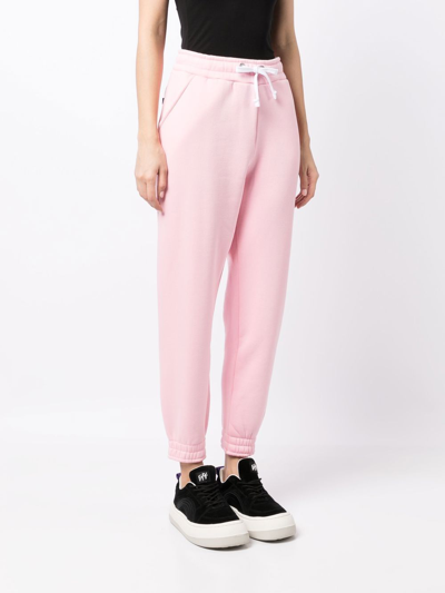 Alpha Industries Drawstring Slim Track Pants In Pink