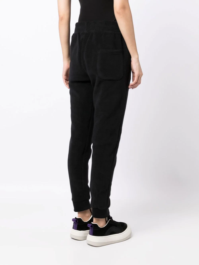 Alpha Industries Drawstring-waist Slim Track Pants In Black