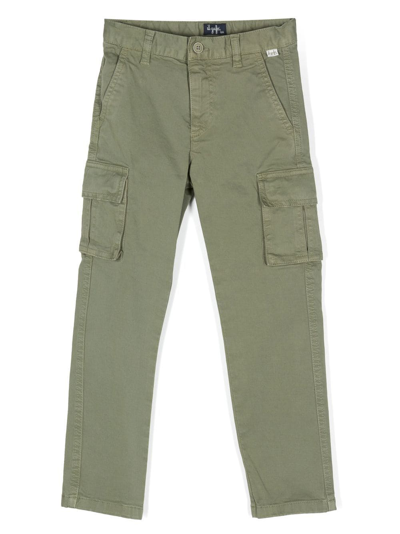 Shop Il Gufo Straight-leg Cargo Trousers In Green