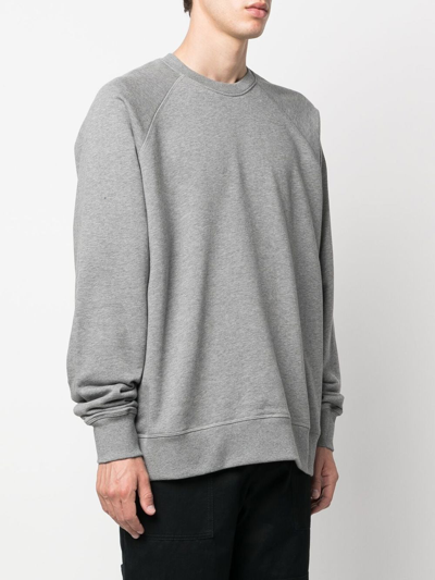 Shop Canada Goose Logo-patch Crew-neck Sweatshirt In Grey