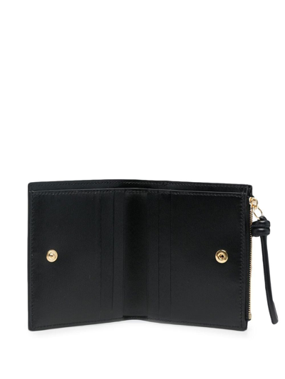 Shop Jil Sander Small Bi-fold Leather Purse In Black