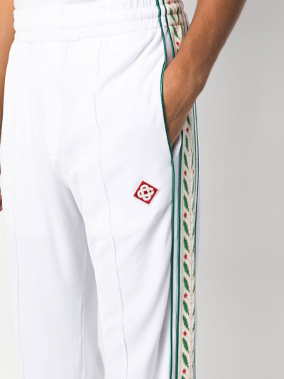 Shop Casablanca Logo-patch Track Pants In White