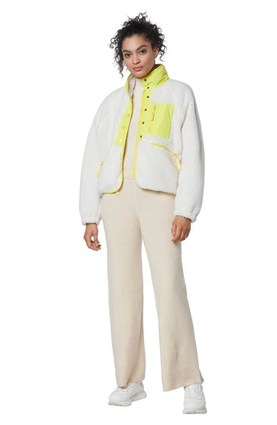 MARC NEW YORK MARC NEW YORK PERFORMANCE MIXED MEDIA FLEECE ZIP JACKET 