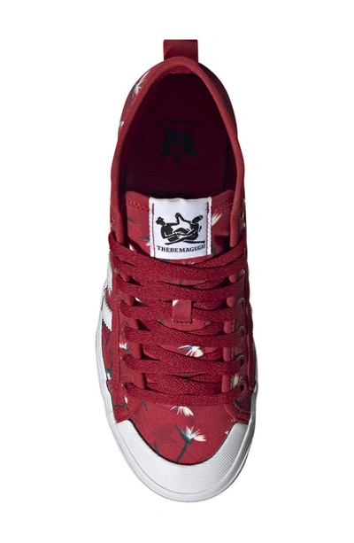 Shop Adidas Originals Nizza Mid Platform High Top Sneaker In Red/ Ftwr White/ Core Black